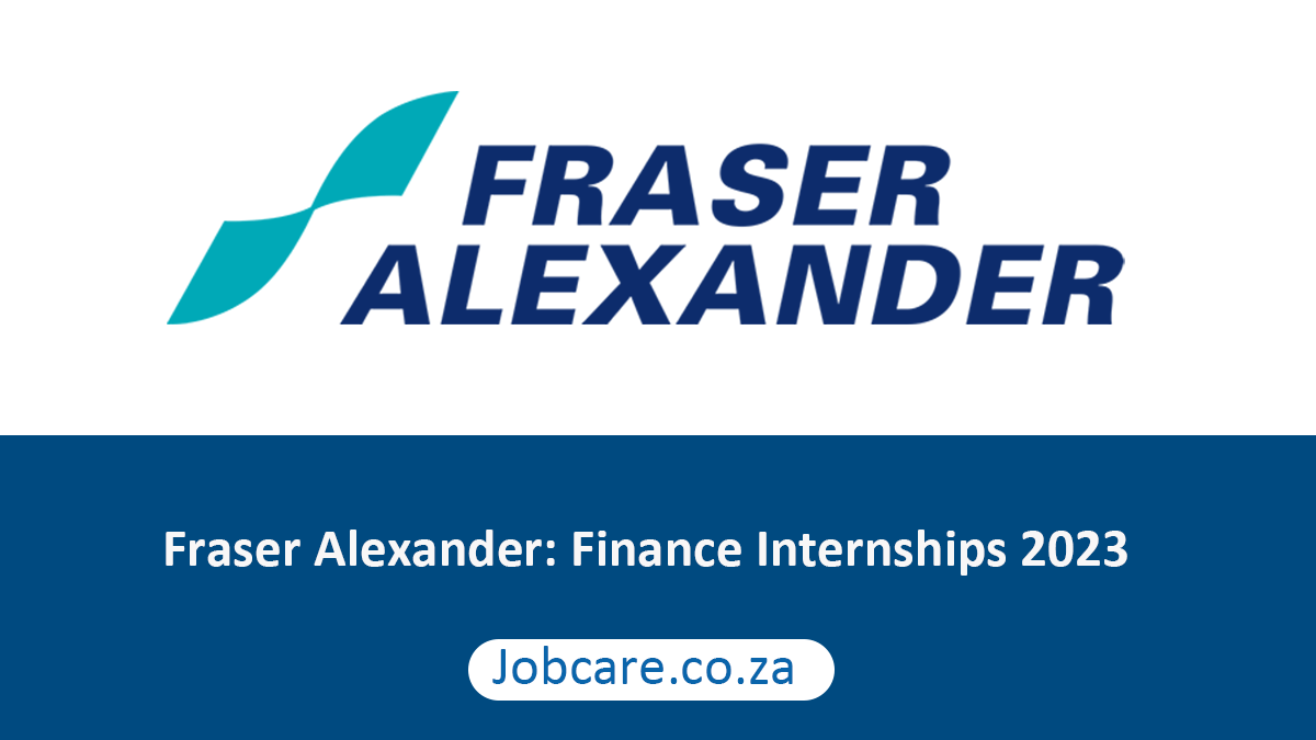 Fraser Alexander: Finance Internships 2023