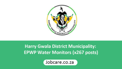 Harry Gwala District Municipality: EPWP Water Monitors (x267 posts)