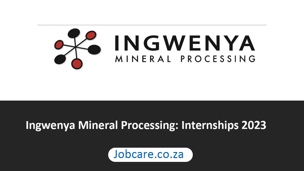 Ingwenya Mineral Processing: Internships 2023