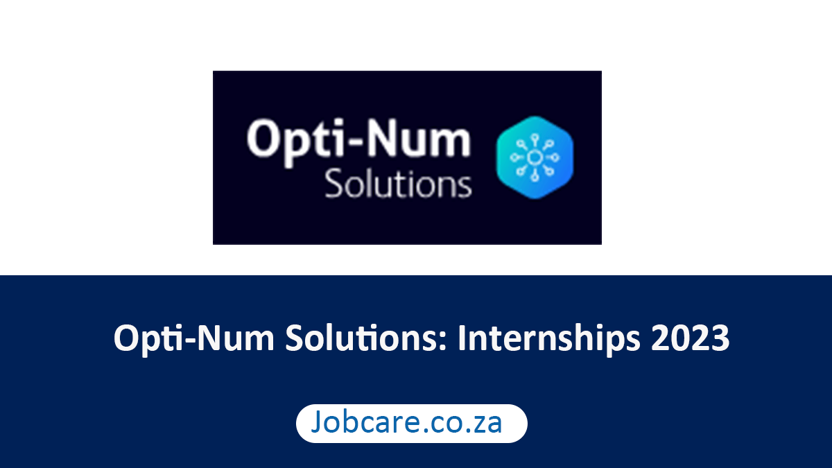 Opti-Num Solutions: Internships 2023