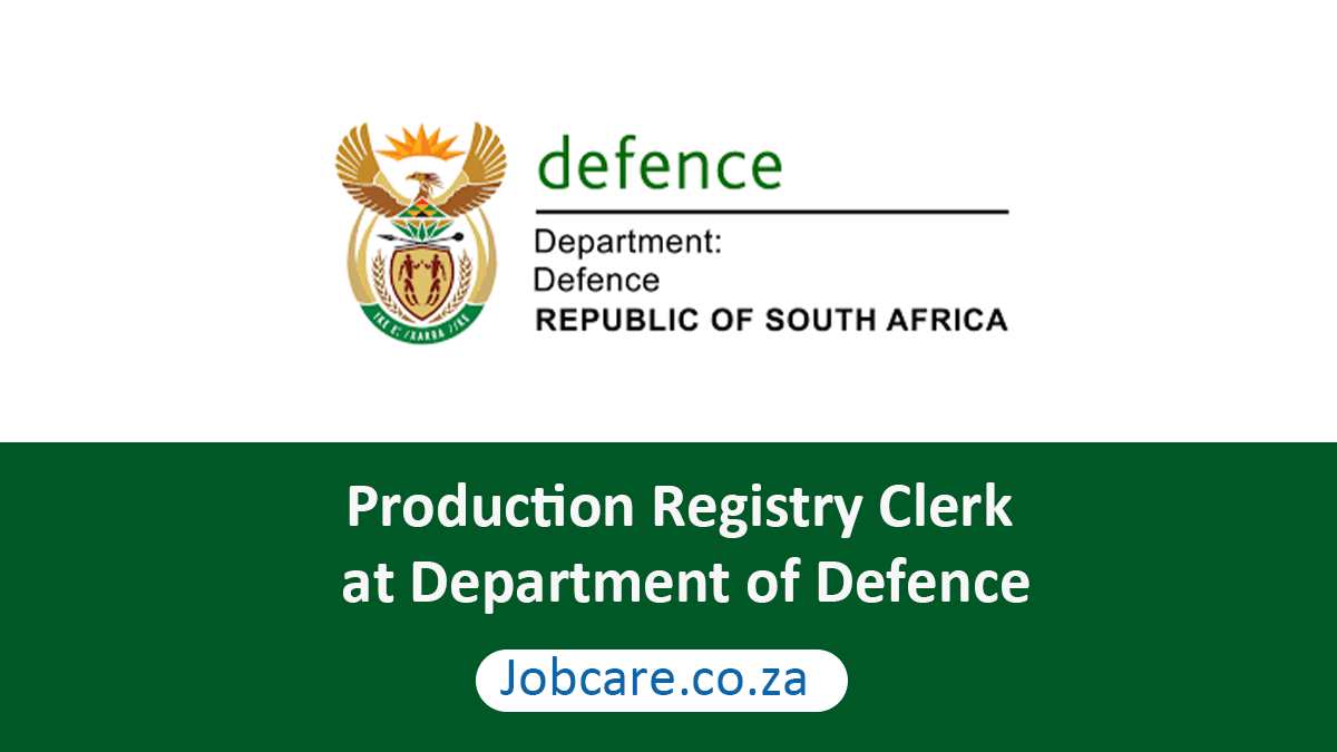 Production Registry Clerk at Department of Defence