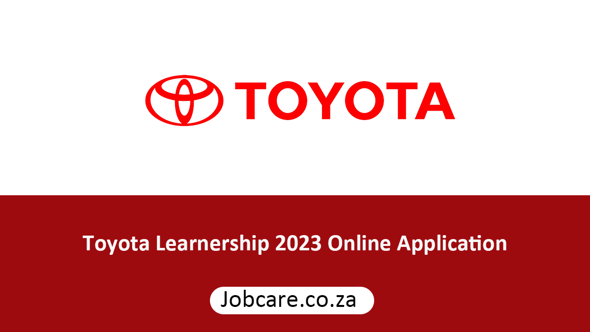 Toyota Learnership 2023 Online Application