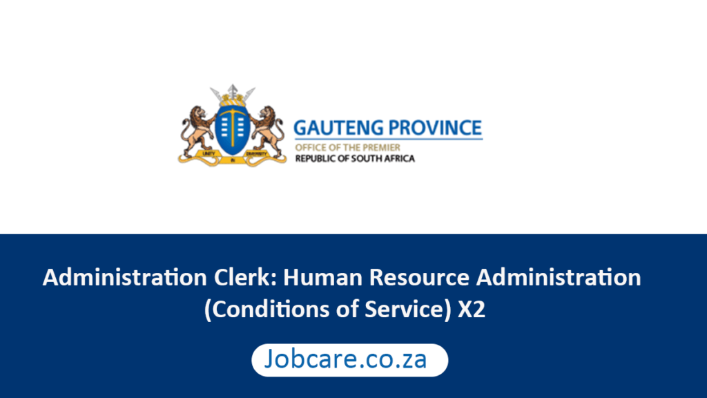 Administration Clerk Human Resource Administration (Conditions of