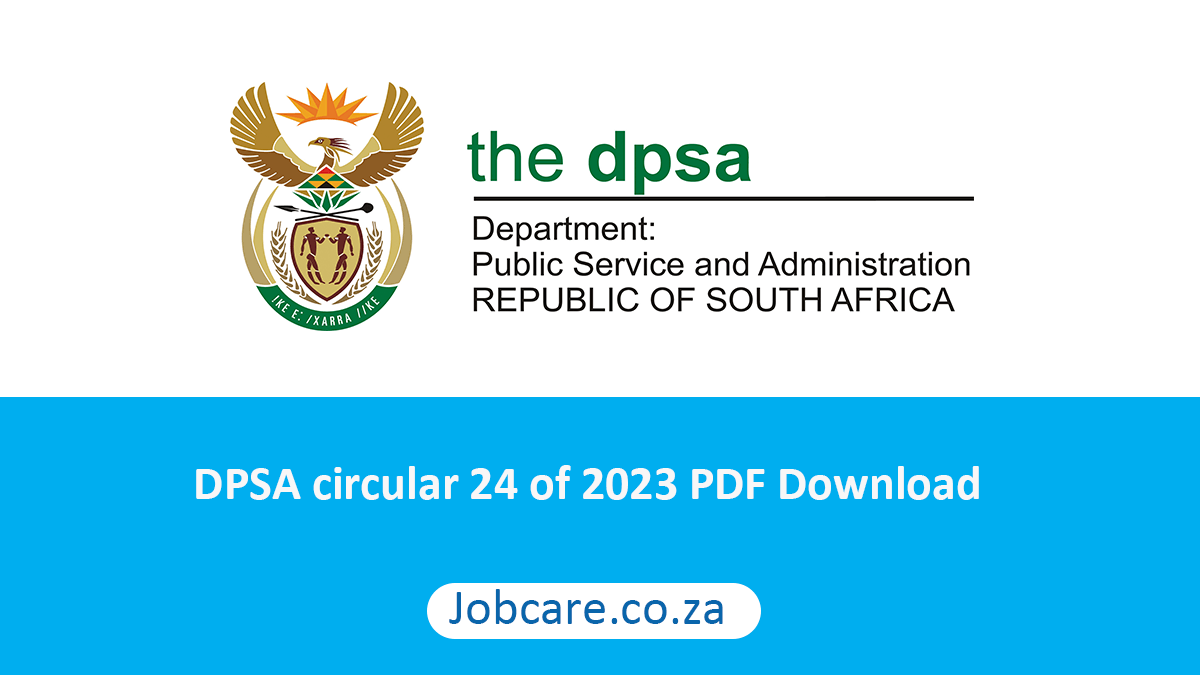 DPSA circular 24 of 2023 PDF Download