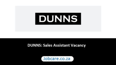 DUNNS: Sales Assistant Vacancy