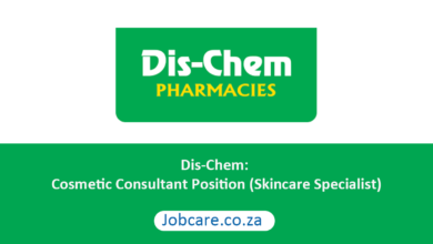 Dis-Chem: Cosmetic Consultant Position (Skincare Specialist)