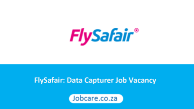 FlySafair: Data Capturer Job Vacancy