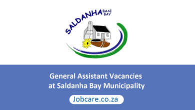 General Assistant Vacancies at Saldanha Bay Municipality