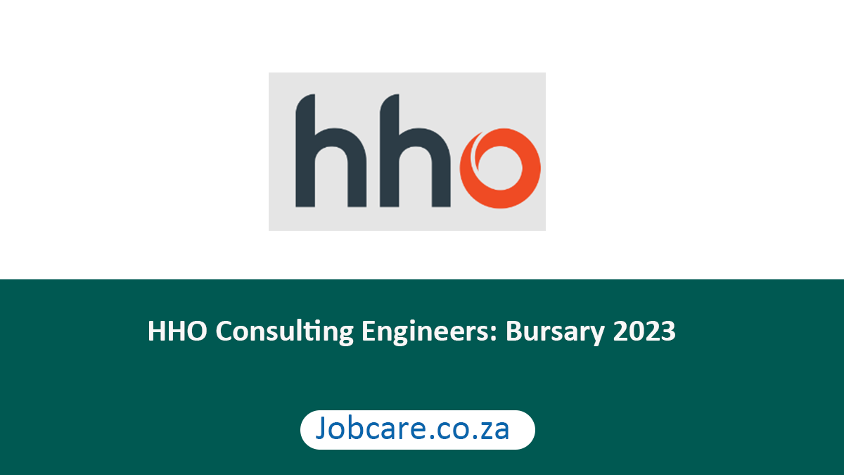HHO Consulting Engineers Bursary 2024 Jobcare