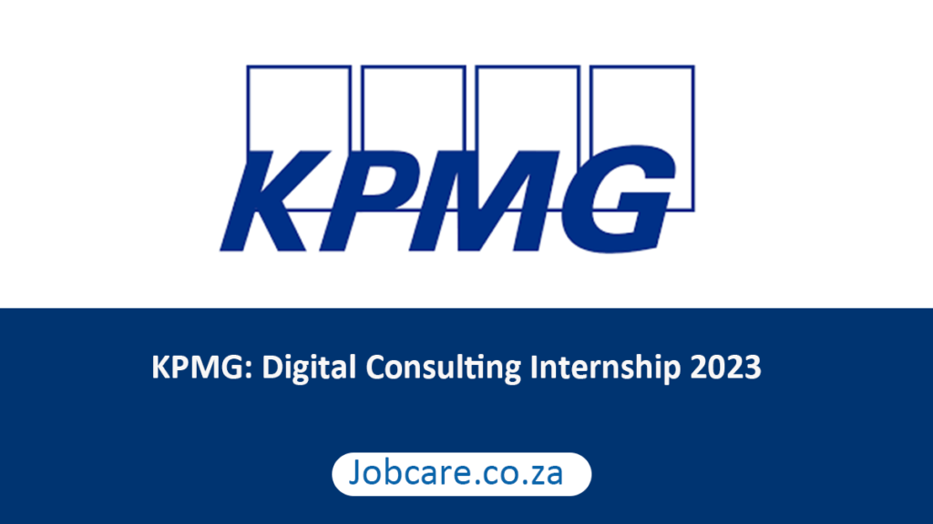 KPMG Digital Consulting Internship 2023 Jobcare