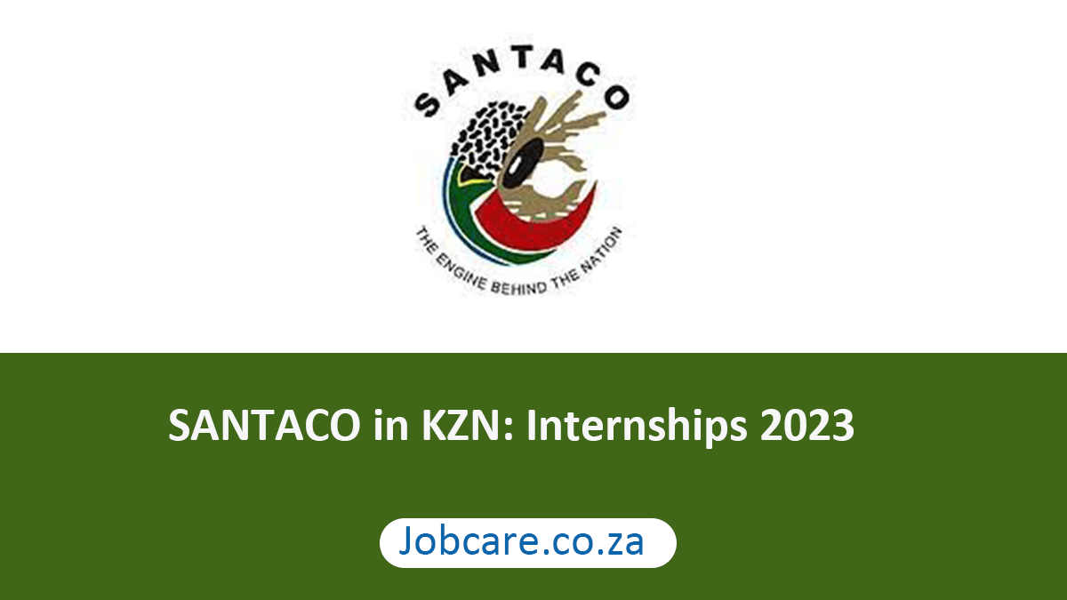 SANTACO in KZN: Internships 2023