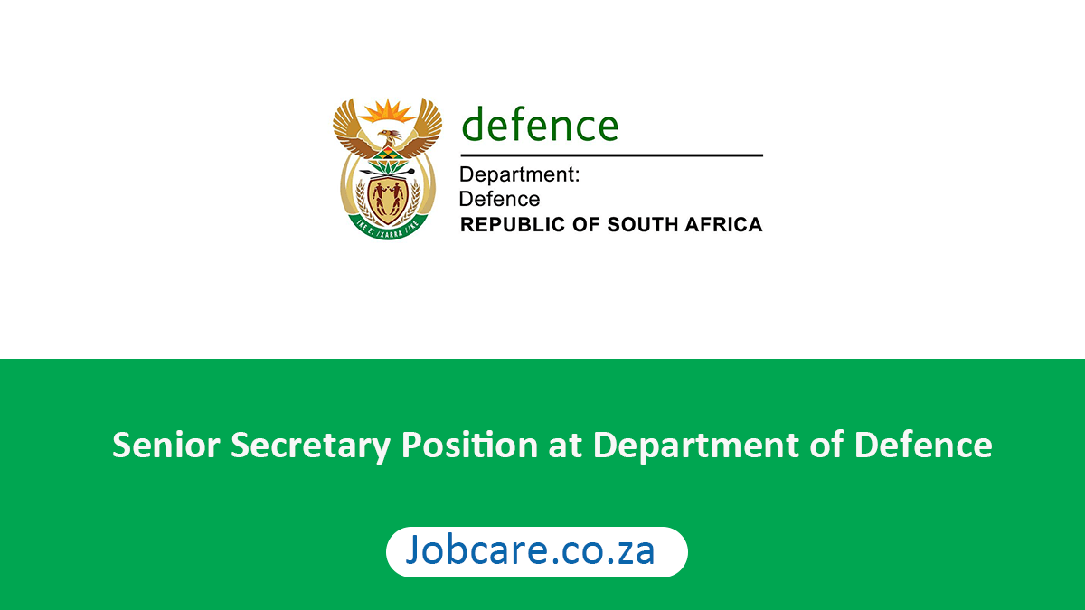Senior Secretary Position at Department of Defence