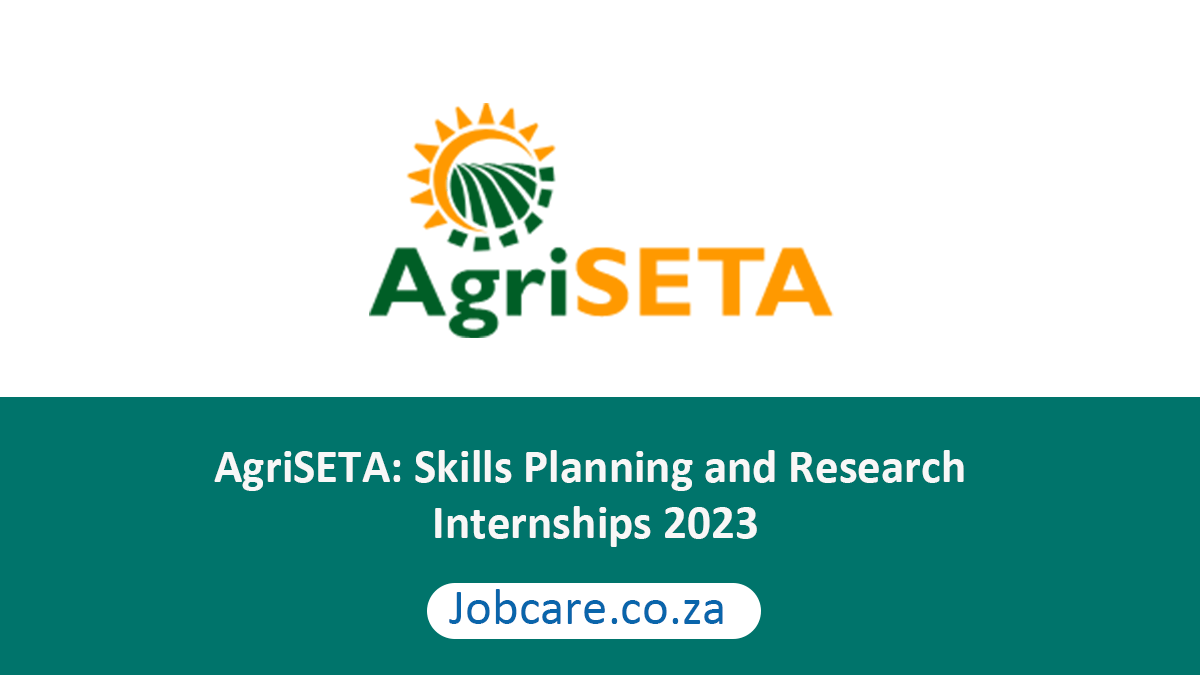 AgriSETA: Skills Planning and Research Internships 2023