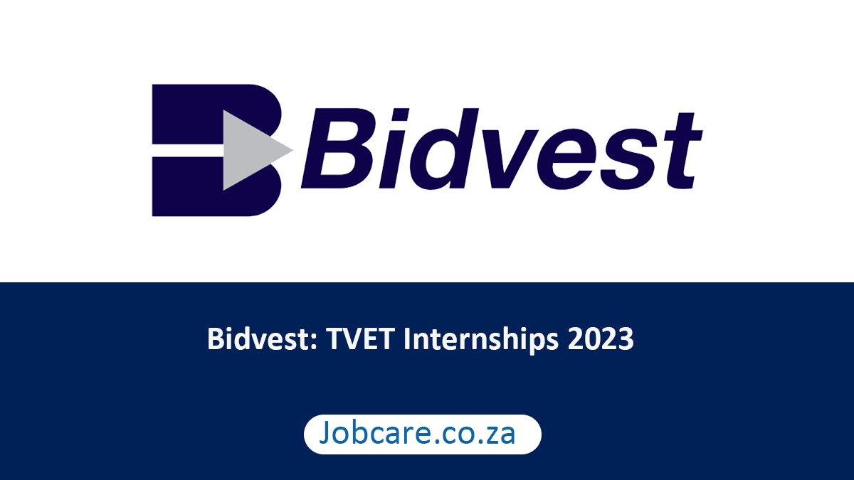 Bidvest: TVET Internships 2023