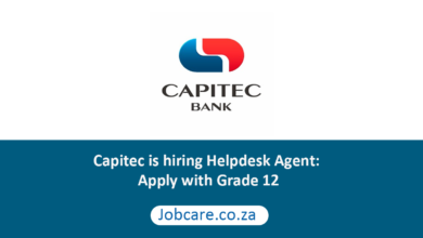 Capitec is hiring Helpdesk Agent: Apply with Grade 12