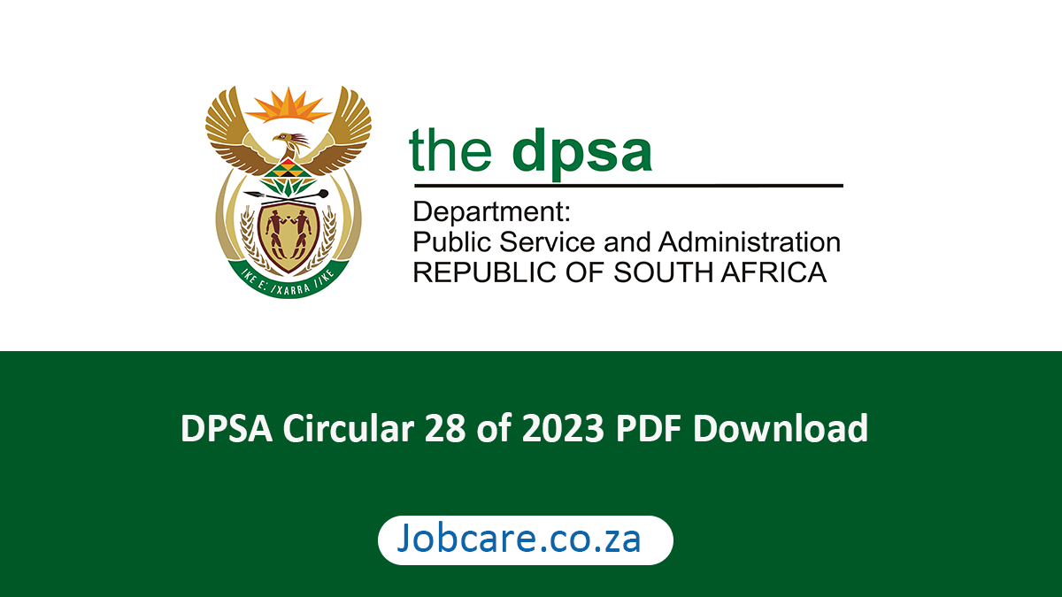 DPSA Circular 28 of 2023 PDF Download