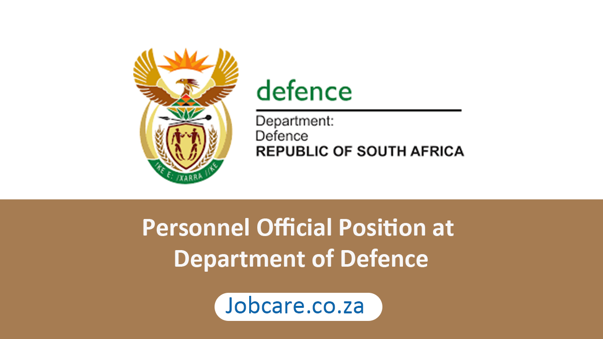 Personnel Official Position at Department of Defence