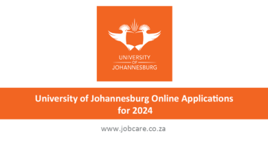 University of Johannesburg Online Applications for 2024 - Jobcare
