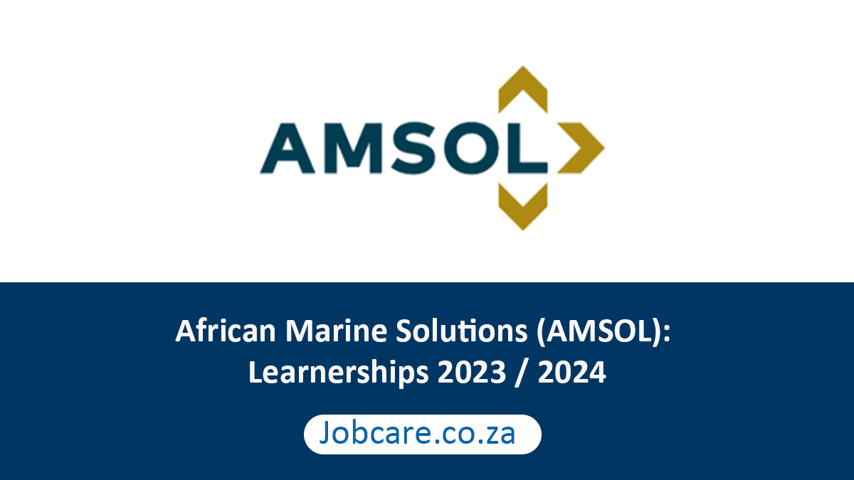 African Marine Solutions (AMSOL): Learnerships 2023 / 2024