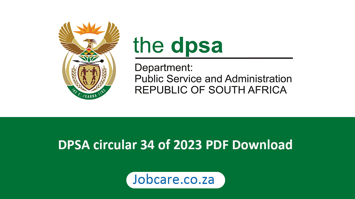 DPSA circular 34 of 2023 PDF Download