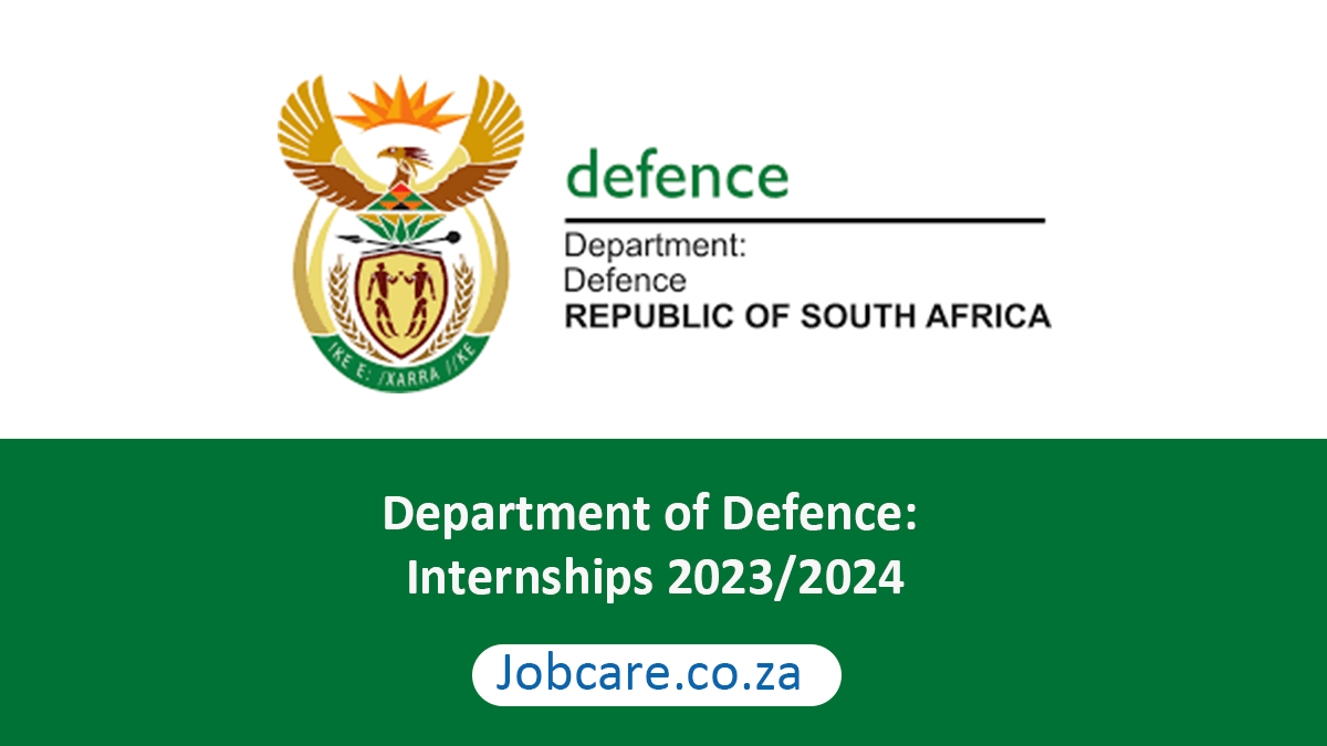 Department of Defence: Internships 2023/2024