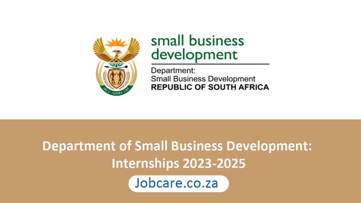 Department of Small Business Development: Internships 2023-2025