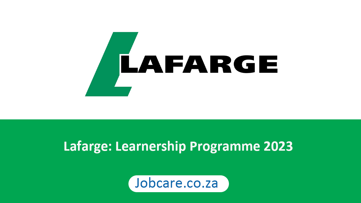 Lafarge: Learnership Programme 2023