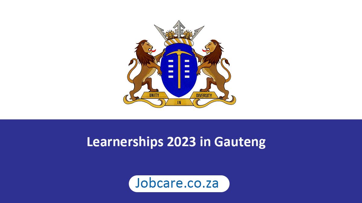 Learnerships 2023 in Gauteng