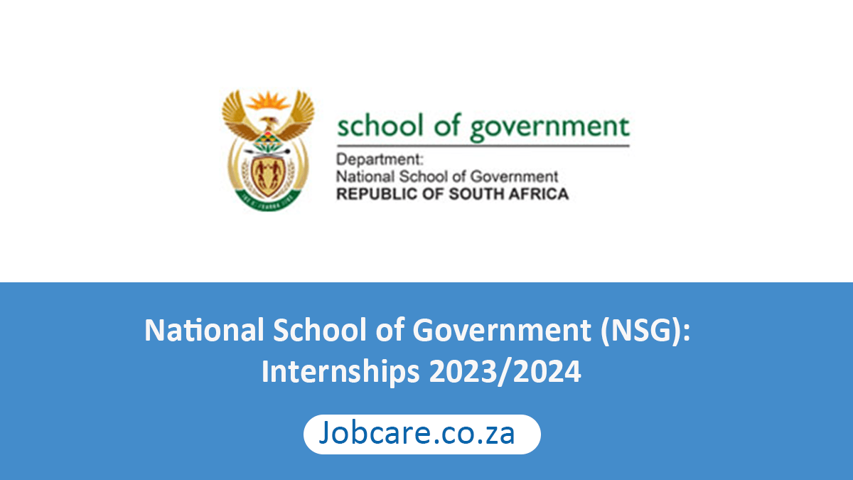National School of Government (NSG): Internships 2023/2024
