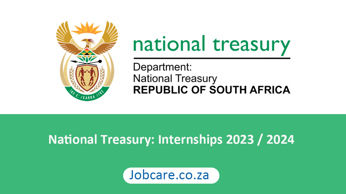 National Treasury: Internships 2023 / 2024