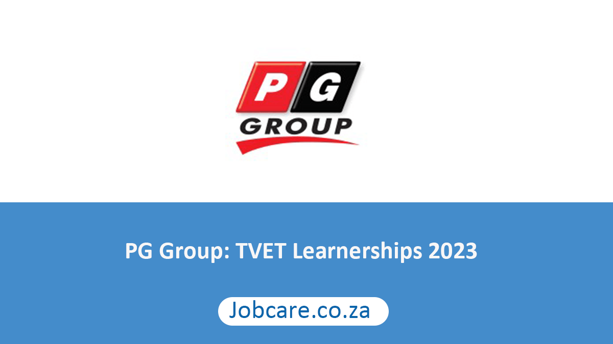 PG Group: TVET Learnerships 2023