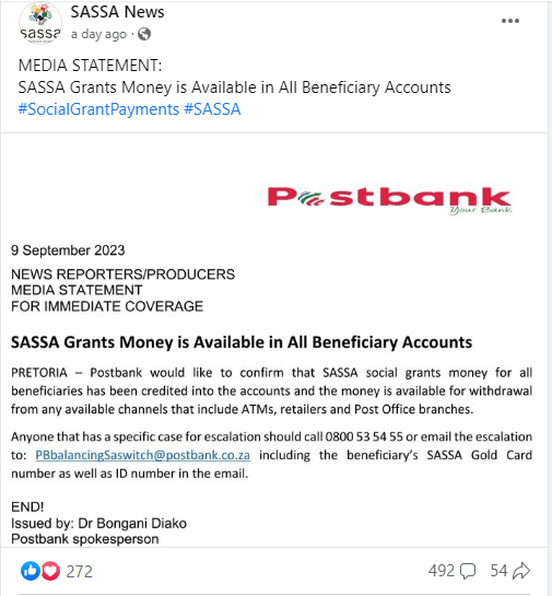 Sassa Grants Money delay