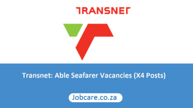 Transnet: Able Seafarer Vacancies (X4 Posts)