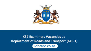 X37 Examiners Vacancies at Department of Roads and Transport (GDRT)