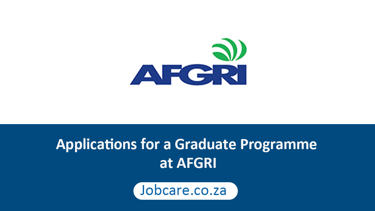 Applications for a Graduate Programme at AFGRI