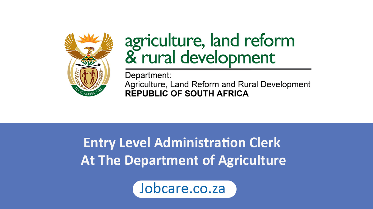 Entry Level Administration Clerk At The Department of Agriculture
