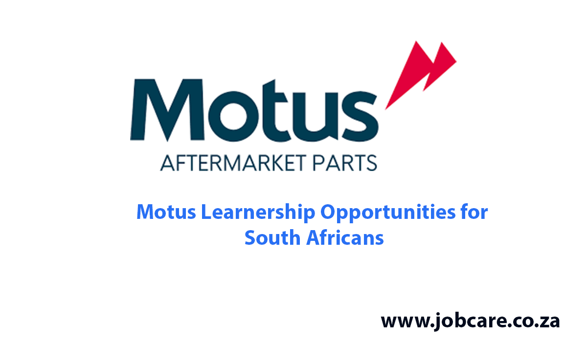 Motus Learnership Opportunities for South Africans
