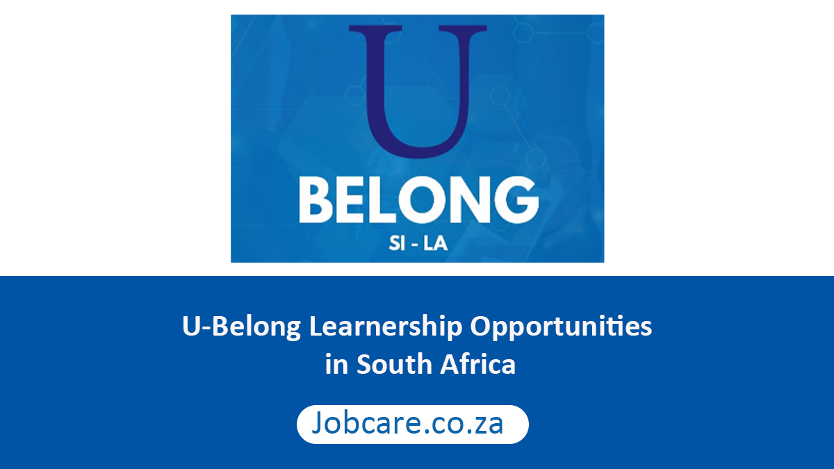 U-Belong Learnership Opportunities in South Africa
