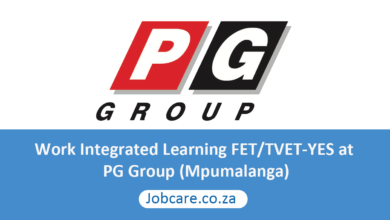 Work Integrated Learning FET/TVET-YES at PG Group (Mpumalanga)