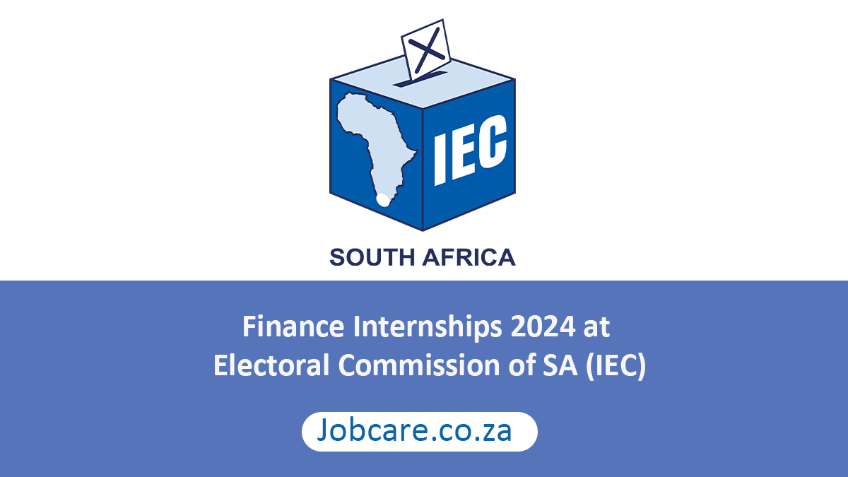 Finance Internships 2024 at Electoral Commission of SA (IEC)