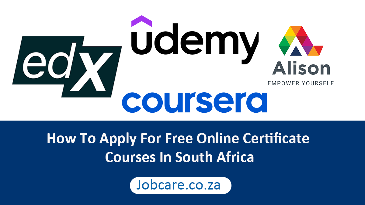 How To Apply For Free Online Certificate Courses In South Africa