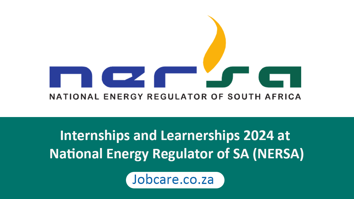 Internships and Learnerships 2024 at National Energy Regulator of SA (NERSA)