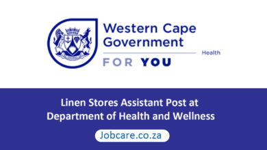 Linen Stores Assistant Post at Department of Health and Wellness