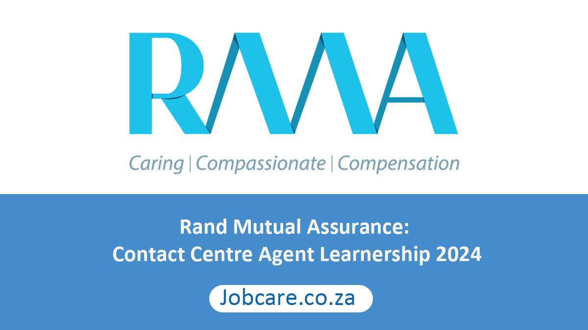 Rand Mutual Assurance: Contact Centre Agent Learnership 2024
