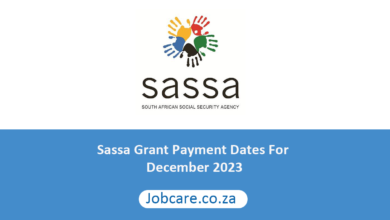 Sassa Grant Payment Dates For December 2023