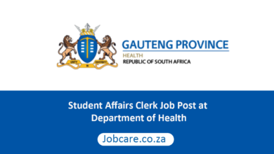 Student Affairs Clerk Job Post at Department of Health