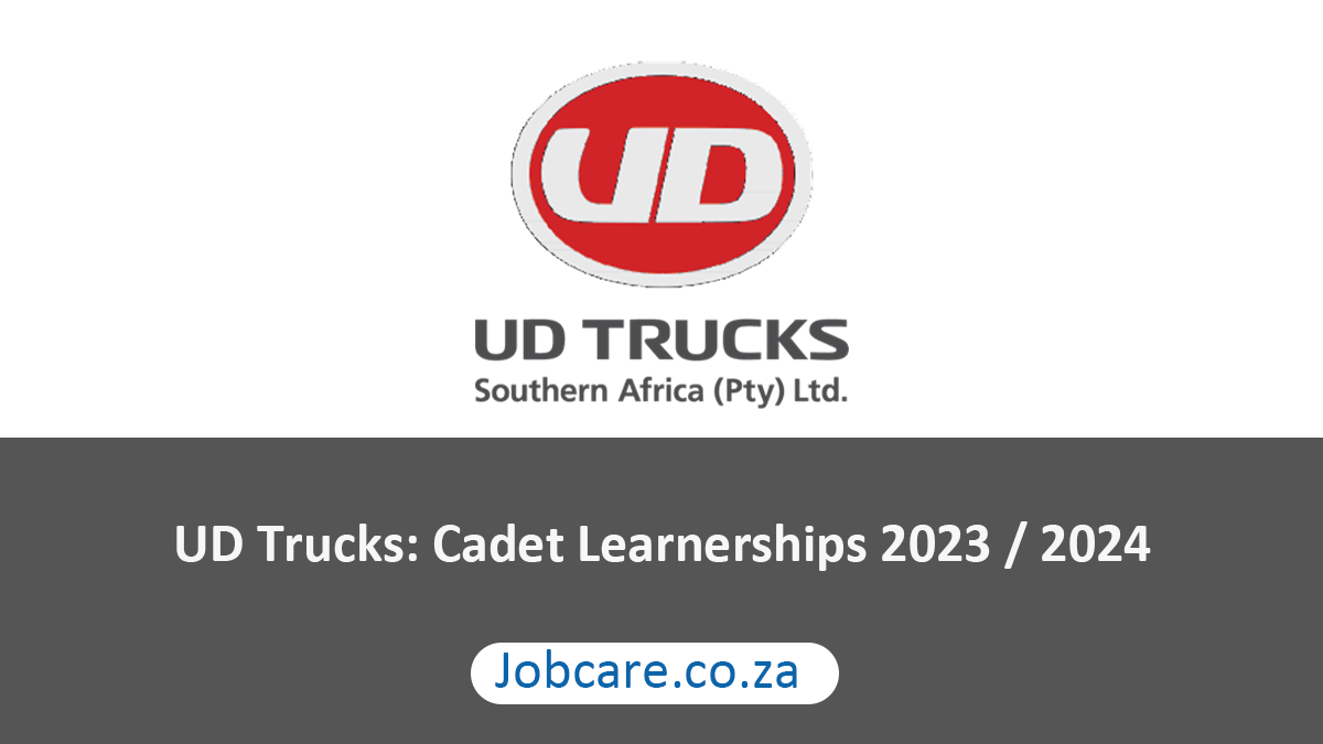 UD Trucks: Cadet Learnerships 2023 / 2024