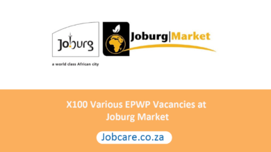 X100 Various EPWP Vacancies at Joburg Market