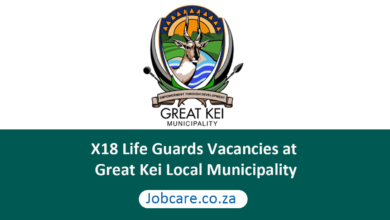 X18 Life Guards Vacancies at Great Kei Local Municipality