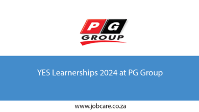 YES Learnerships 2024 at PG Group
